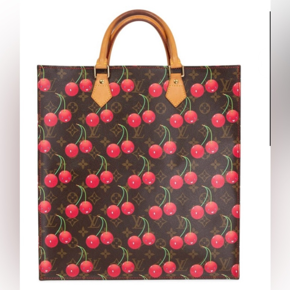 🥳Louis Vuitto Cerises Sac Plat. Takashi Murakami.